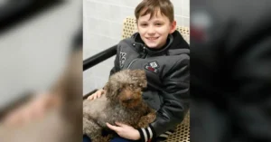 Read more about the article Boy visits shelter and decides to adopt the oldest dog of all